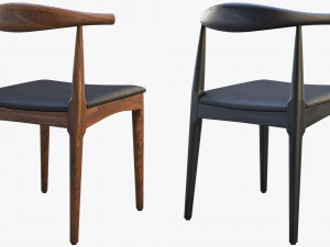 ch20 elbow chair 2 options 3D Model