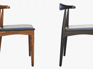 ch20 elbow chair 2 options 3D 模型