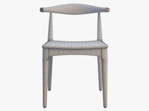 ch20 elbow chair 2 options 3D 模型
