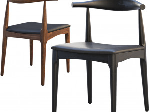ch20 elbow chair 2 options 3D Model
