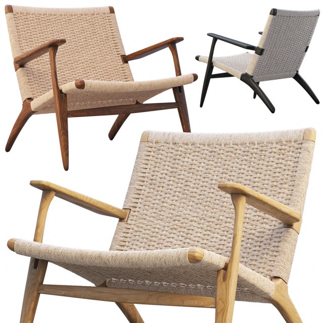 ch25 lounge chair 4 options Modelo 3D .c4d .max .obj .3ds .fbx .stl .blend