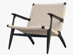 ch25 lounge chair 4 options 3D Model