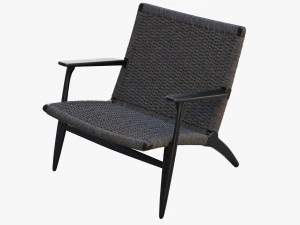 ch25 lounge chair 4 options 3D Model