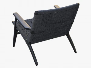 ch25 lounge chair 4 options 3D Model
