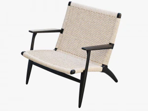 ch25 lounge chair 4 options 3D Model