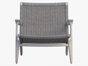 ch25 lounge chair 4 options 3D Model