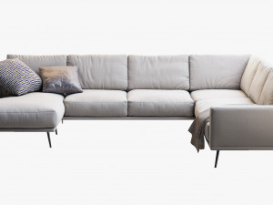boconcept carlton sofa 2 Modello 3D