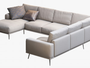 boconcept carlton sofa 2 Modello 3D