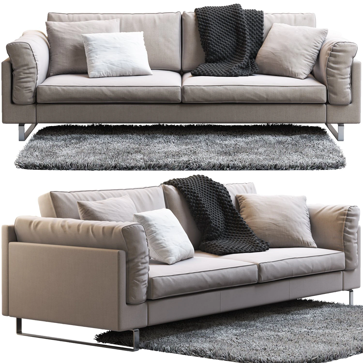boconcept indivi 2 sofa 3D Model .c4d .max .obj .3ds .fbx .stl .blend 