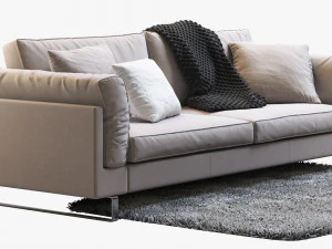 boconcept indivi 2 sofa 3D Model