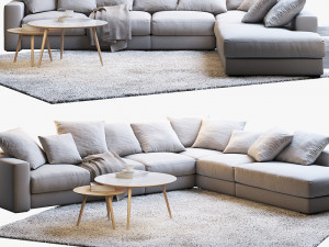 boconcept 7 sofas set 3D Model