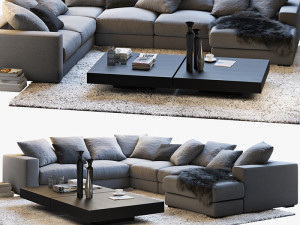 boconcept 7 sofas set 3D Model