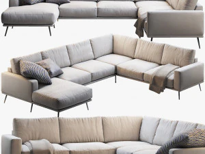 boconcept 7 sofas set 3D Model