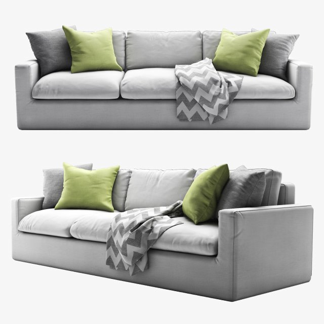 vogue sofa Modèle 3D .c4d .max .obj .3ds .fbx .stl .blend 