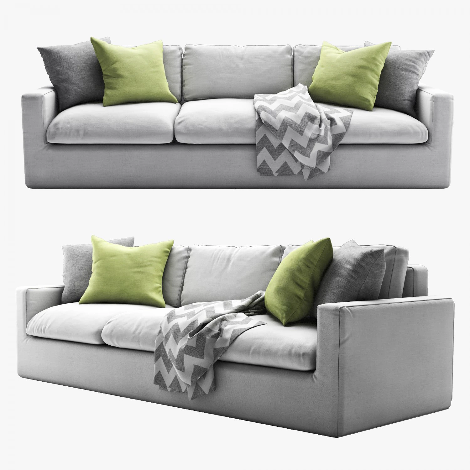 vogue sofa 3D Model .c4d .max .obj .3ds .fbx .stl .blend