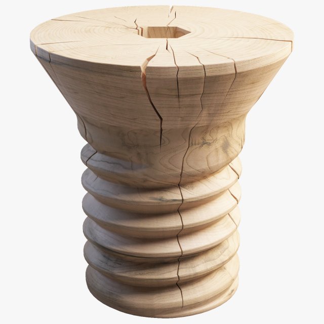 riva 1920 wooden coffee table 3D Model .c4d .max .obj .3ds .fbx .stl .blend 