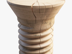 riva 1920 wooden coffee table 3D Model