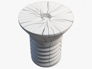 riva 1920 wooden coffee table 3D Model