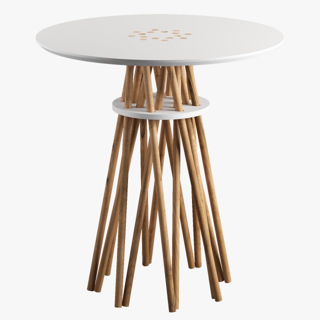 side tables x 5 3D Model .c4d .max .obj .3ds .fbx .stl .blend 