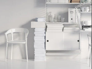 string system bookshelf with workspace 3D Model