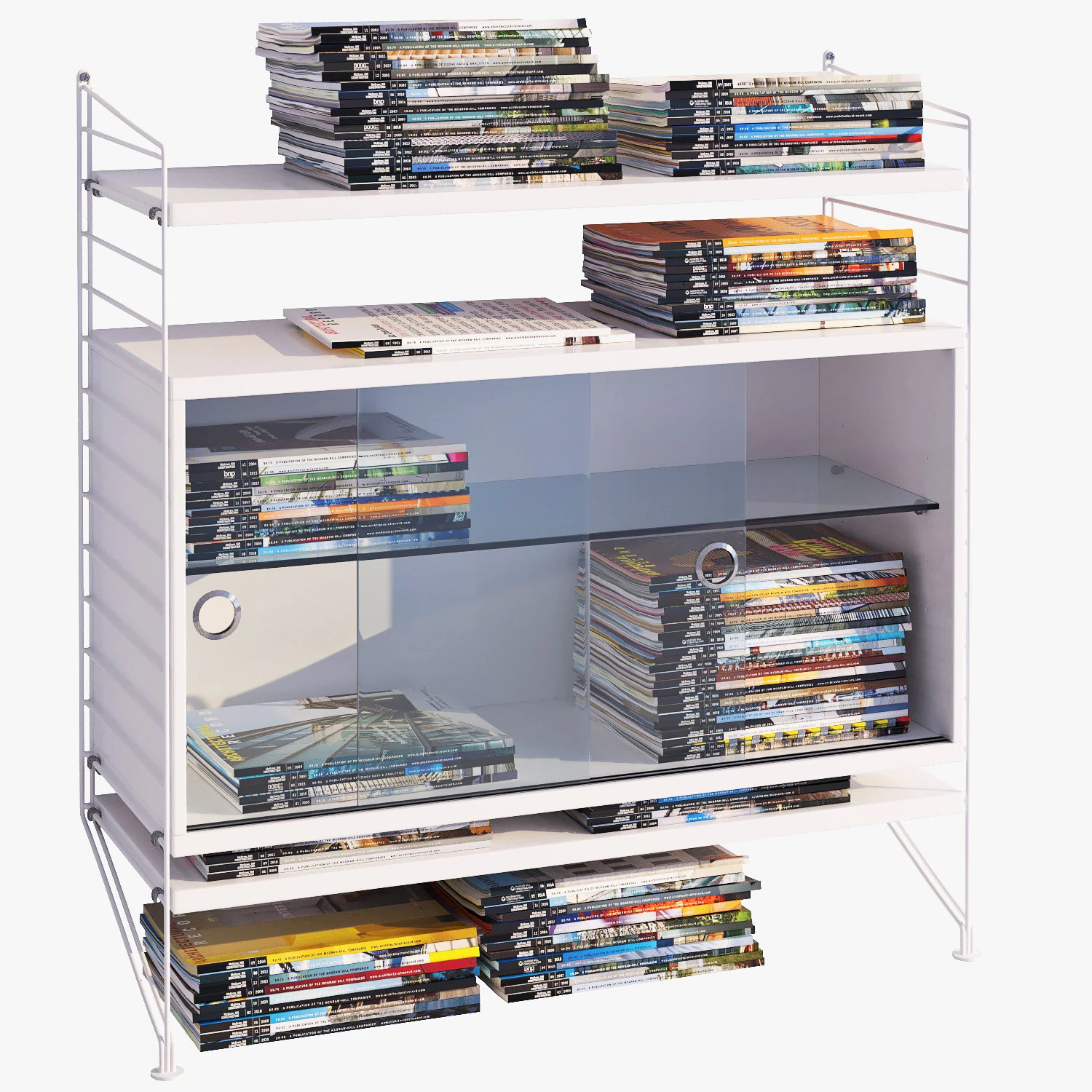 libreria a corde e riviste Modello 3D .c4d .max .obj .3ds .fbx .stl .blend 