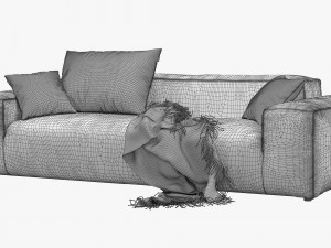 rolf benz freistil 175 modular sofa set 1 3D Model