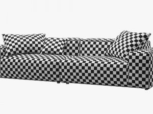 rolf benz freistil 175 modular sofa set 1 3D Model