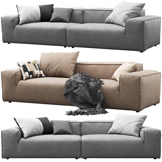 rolf benz freistil 175 modular sofa set 1 3D Model .c4d .max .obj .3ds .fbx .stl .blend 