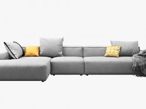 rolf benz freistil 175 modular sofa set 2 Modelo 3D