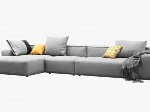 rolf benz freistil 175 modular sofa set 2 3D Model