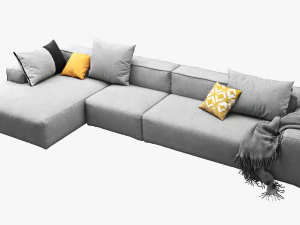 rolf benz freistil 175 modular sofa set 2 3D Model