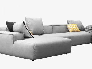 rolf benz freistil 175 modular sofa set 2 3D Model