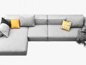rolf benz freistil 175 modular sofa set 2 3D Model