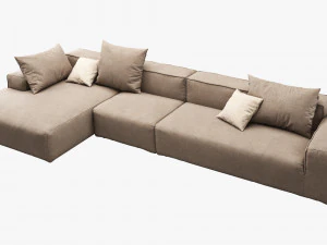 rolf benz freistil 175 modular sofa set 2 3D Model