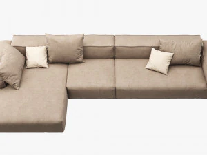 rolf benz freistil 175 modular sofa set 2 3D Model