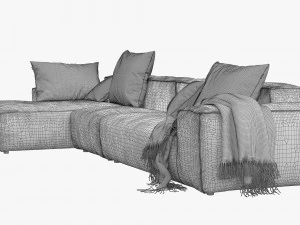 rolf benz freistil 175 modular sofa set 2 3D Model