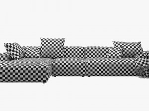 rolf benz freistil 175 modular sofa set 2 Modelo 3D
