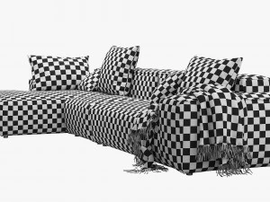 rolf benz freistil 175 modular sofa set 2 3D Model