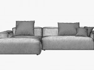 rolf benz freistil 175 modular sofa set 2 3D Model