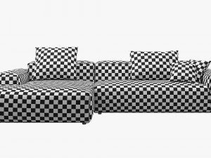 rolf benz freistil 175 modular sofa set 2 3D Model