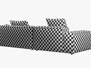 rolf benz freistil 175 modular sofa set 2 3D Model