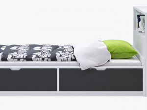 ikea flaxa bed headboard 3D मॉडल