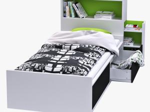 ikea flaxa bed headboard 3D मॉडल