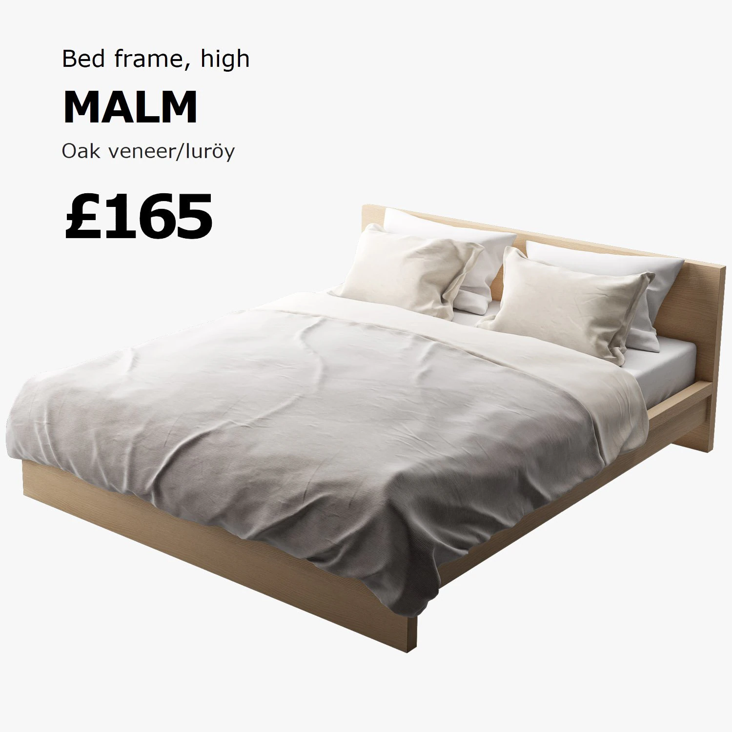 ikea malm bed 3D Model .c4d .max .obj .3ds .fbx .stl .blend 