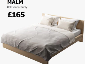 ikea malm yatağı 3D Model