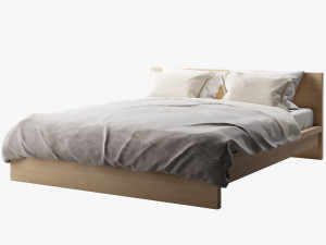 ikea malm bed 3D Модель