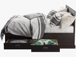 ikea fjell bed Modelo 3D