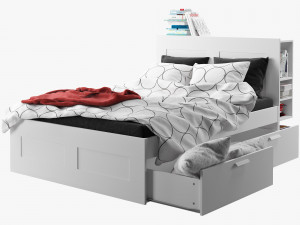 ikea brimnes bed 1 3D Model