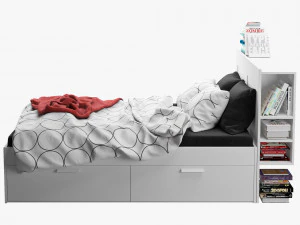 ikea brimnes bed 1 3D Model