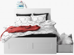 ikea brimnes bed 1 3D Model